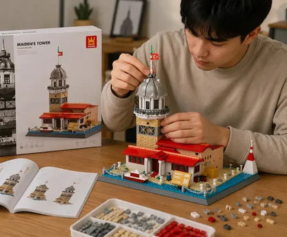 WANGE Maiden’s Tower Istanbul Architecture Building Set 910 Pieces - 5229
