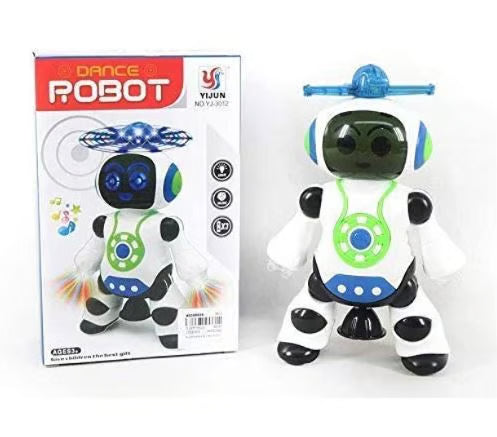 Dancing Robot Toy with Music & 3D Lights - Interactive Electronic Toy for Kids