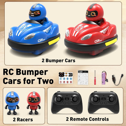 RC Bumper Cars for Two – 2-Player Remote Control Battle Set