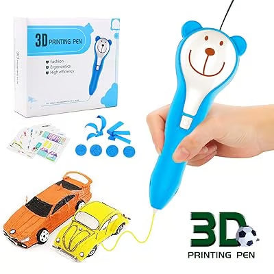 3D Printing Pen for Kids - Bear Design Creative Drawing Toy with Filaments