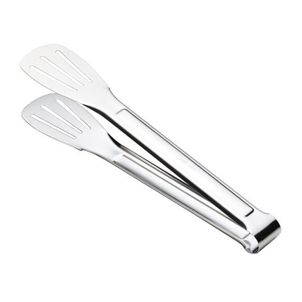 Premium Stainless Steel Kitchen Tongs – Slotted Serving & Cooking Tongs