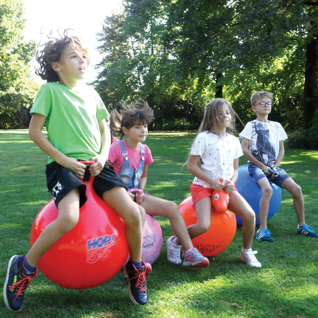 Inflatable Hop Ball for Kids – 45cm, 55cm & 65cm | Hopper Bouncing Ball with Handle