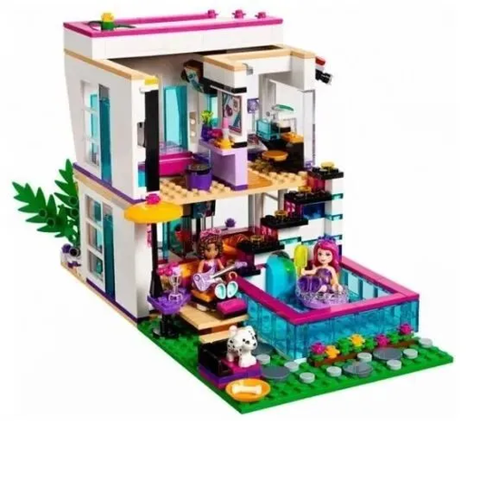 JIEGO Pop Star Livi's House Building Blocks Set for Girls – 598+ Pcs | Ages 6+ - JG315