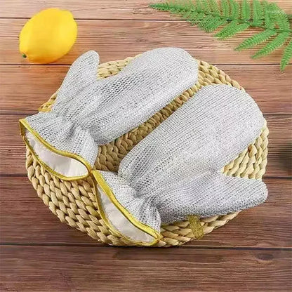 Steel Wire Dishwashing Gloves – Reusable Scrubbing Gloves for Kitchen Cleaning