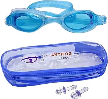 Professional Anti-Fog Swimming Goggles with Case - UV Protection Swim Glasses