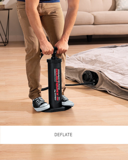 Double Quick High-Output Air Pump - Manual Inflator for Pools, Airbeds & Inflatables