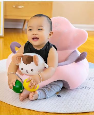 پیارا کریکٹر آلیشان کھلونا صوفہ - بچوں کے لیے نرم بھرے جانوروں کی کشن کرسی