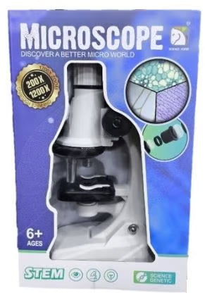 بچوں کے لیے تعلیمی خوردبین - 200X 400X 600X میگنیفیکیشن STEM سیکھنے کا کھلونا