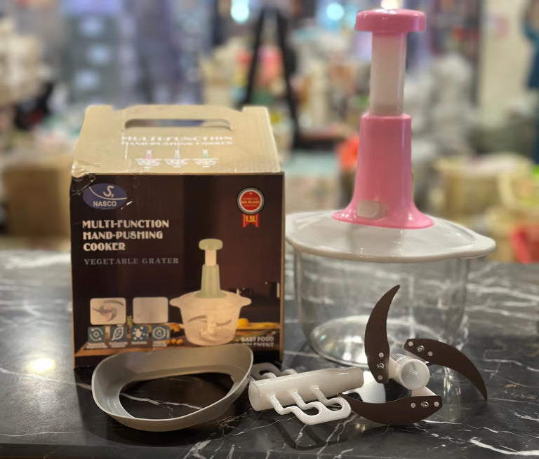 Manual Food Chopper - Multi-Function Vegetable Chopper, Meat Mincer & Garlic Processor