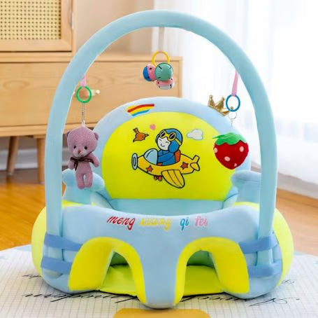 لٹکنے والے کھلونے کے ساتھ بیبی ایکٹیویٹی جم آلیشان صوفہ سیٹ - سافٹ انفینٹ پلے سینٹر