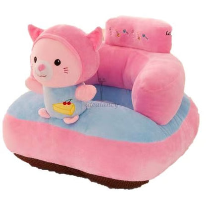 Baby Sofa Seat Padded Stuffed Seat - Animal Designs for Toddlers