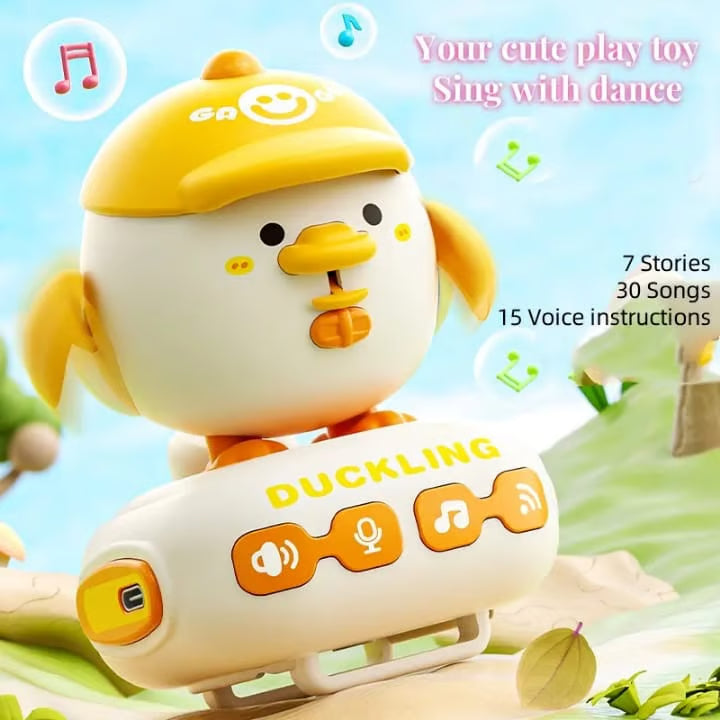Cute Duck Interactive Smart Watch for Kids - Educational Learning Toy with Songs & Stories