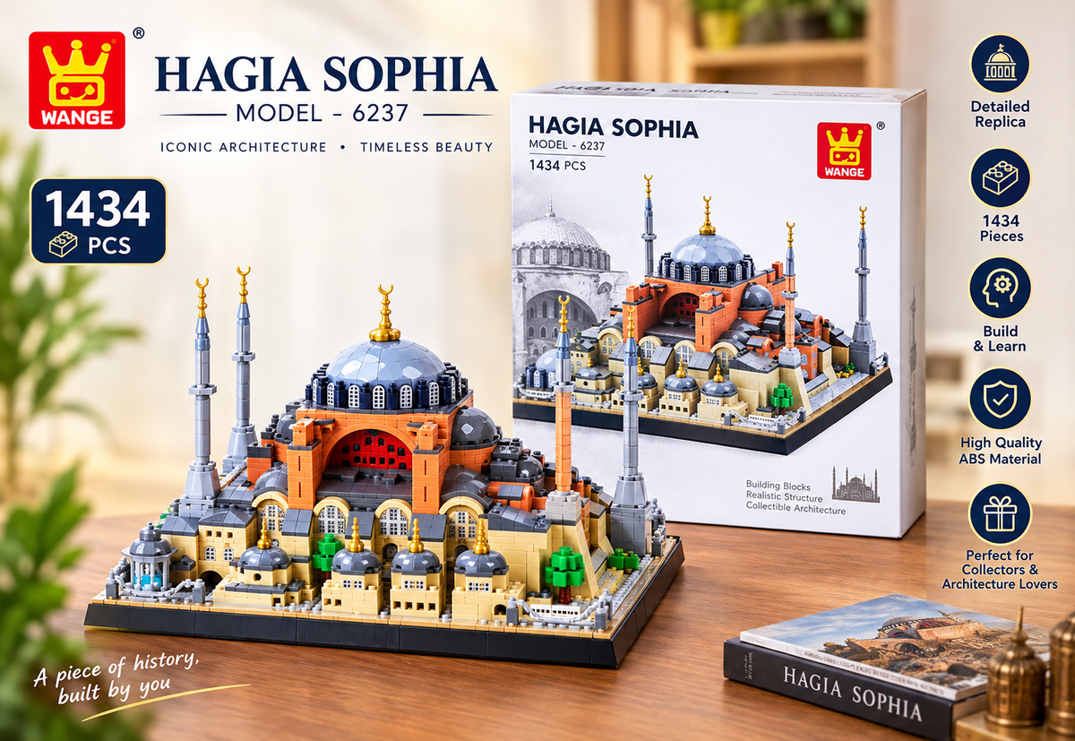 WANGE Hagia Sophia model 6237 built from 1434 architecture building block pieces