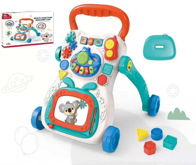 Multi-Function Baby Walker & Activity Center - Musical Learning Toy with Adjustable Speed