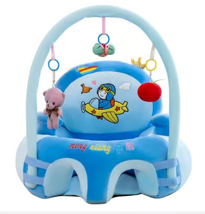 لٹکنے والے کھلونے کے ساتھ بیبی ایکٹیویٹی جم آلیشان صوفہ سیٹ - سافٹ انفینٹ پلے سینٹر