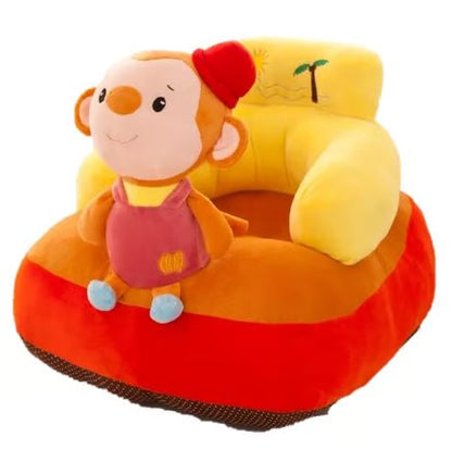 Baby Sofa Seat Padded Stuffed Seat - Animal Designs for Toddlers