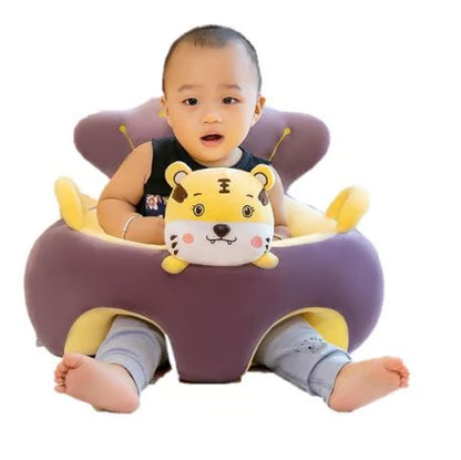 پیارا کریکٹر آلیشان کھلونا صوفہ - بچوں کے لیے نرم بھرے جانوروں کی کشن کرسی