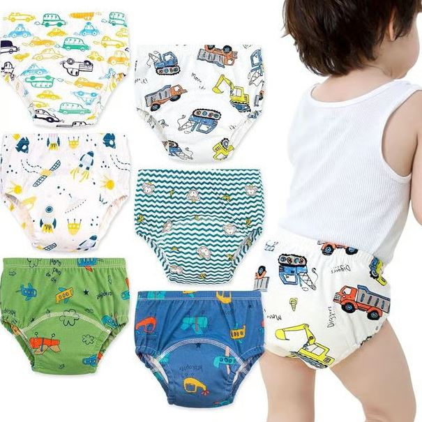 Reusable Training Pants Diapers Pack of 3 - Cotton & Parachute Material