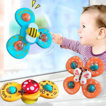 Baby Spinning Toy - Colorful Suction Cup Spinner for Infants & Toddlers