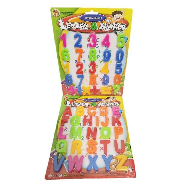 Magnetic Letters & Numbers Learning Set - Educational Alphabet & Math Magnets for Kids