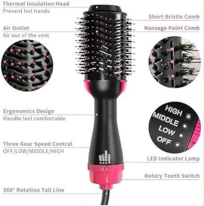 5-ان-1 ہاٹ ایئر برش ہیئر ڈرائر اور والیومائزر - پروفیشنل اسٹائلنگ ٹول