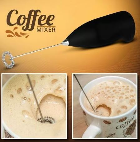 Electric Coffee Mixer - Handheld Milk Frother & Whisk