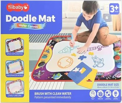 Doodle Mat Water Canvas - 3+ سال کے بچوں کے لیے دوبارہ قابل استعمال ڈرائنگ چٹائی