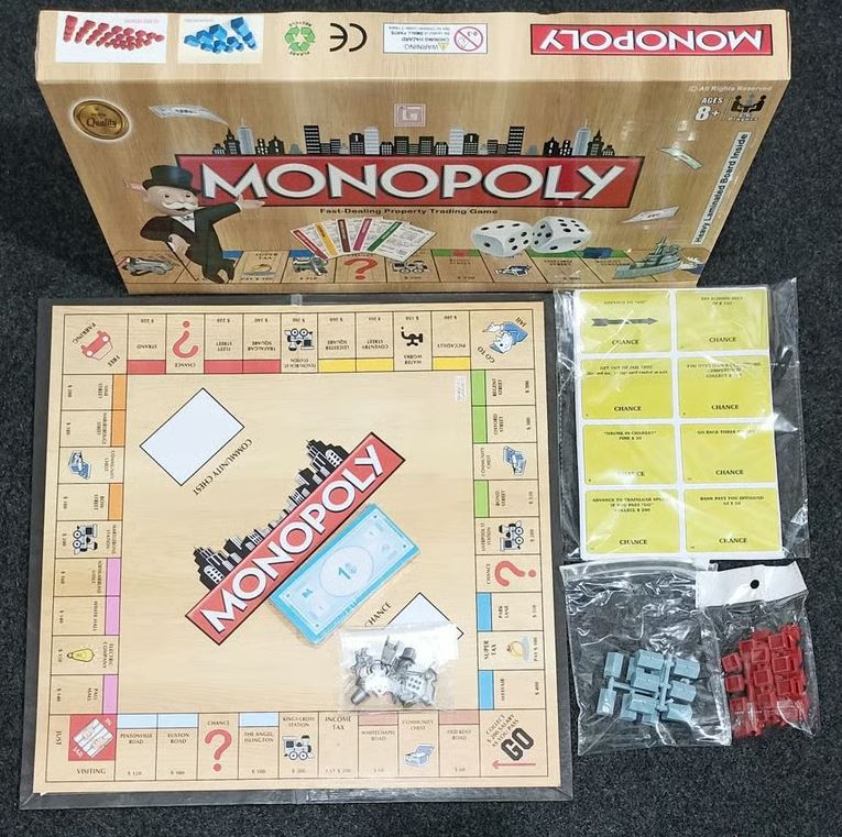 Classic Monopoly Board Game - Fast-Dealing Property Trading Game for Family Game Night