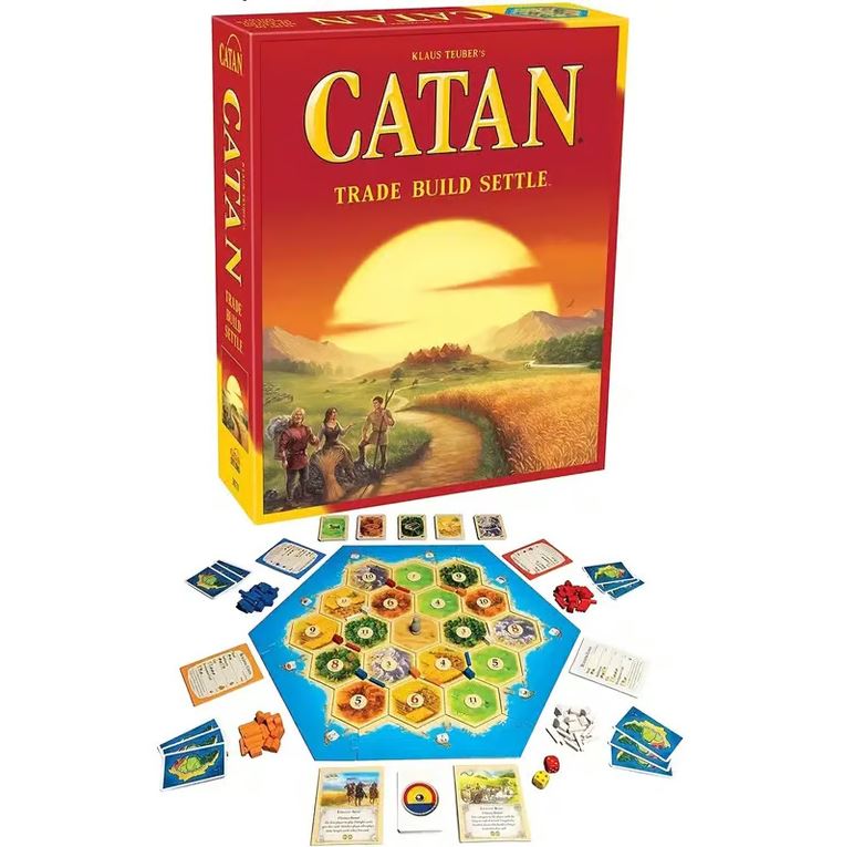 Catan Board Game - Trade Build Settle Strategy Game for Family & Friends