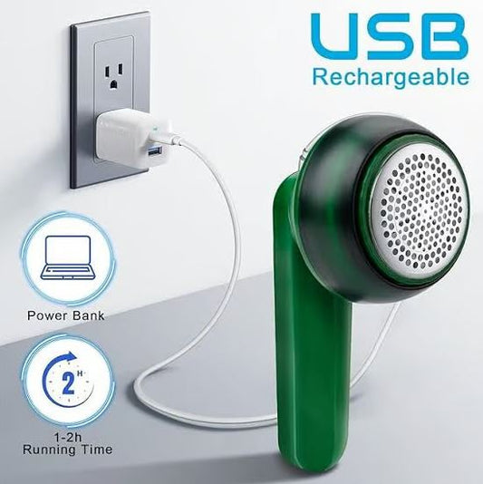 USB Rechargeable Fabric Shaver - Portable Lint Remover for Clothes