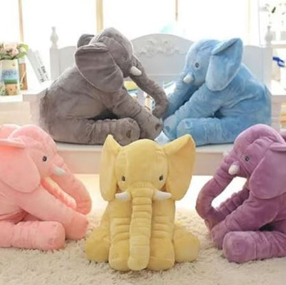 Soft Plush Elephant Pillow Cushion - Baby Comfort Toy