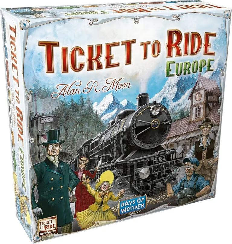 Ticket to Ride Europe Board Game - Days of Wonder Strategy Game for 2-5 Players