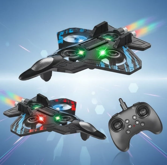 L25 فائٹر سٹار فائٹر RC کھلونا - 360° رول اور رنگین LED لائٹس کے ساتھ 2.4G ریموٹ کنٹرول (عمر 14+)