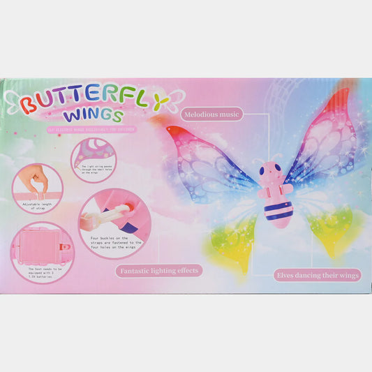 Butterfly Wings Light-Up Wearable Fairy Wings for Girls