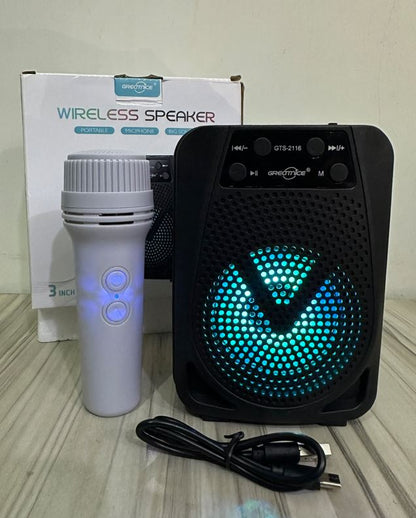 Portable Wireless Bluetooth Speaker with Microphone