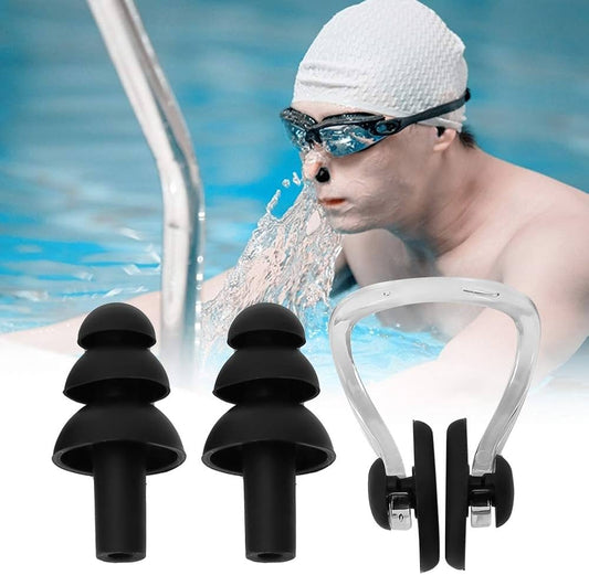 Swimming Silicone Nose Clip With Ear Plugs