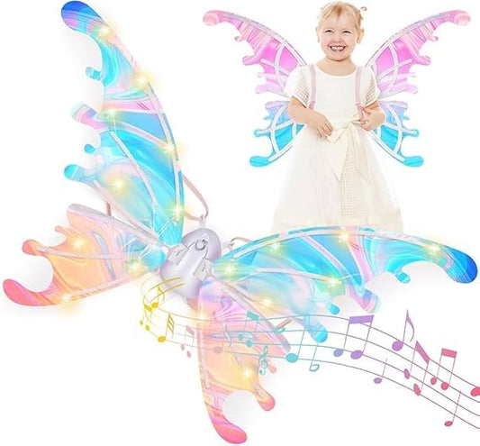 Butterfly Wings Light-Up Wearable Fairy Wings for Girls