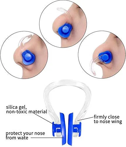 Swimming Silicone Nose Clip With Ear Plugs