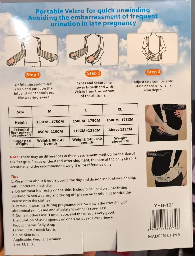 Maternity Belly Support Band - Pregnancy Back Pain Relief Strap for Expecting Mothers