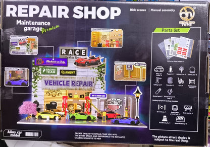 Metal Repair Shop Maintenance Garage DIY Model Kit