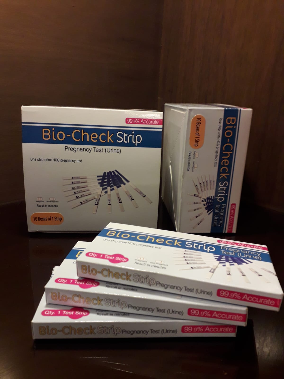 Bio-Check Strip Pregnancy Test (Urine) - 99.9% Accurate HCG Test