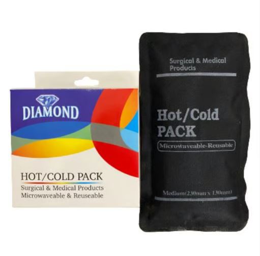 Hot/Cold Pack - Reusable Microwaveable Gel Pack for Pain Relief (Medium 23cm x 13cm)