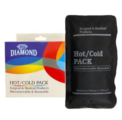 Hot/Cold Pack - Reusable Microwaveable Gel Pack for Pain Relief (Medium 23cm x 13cm)