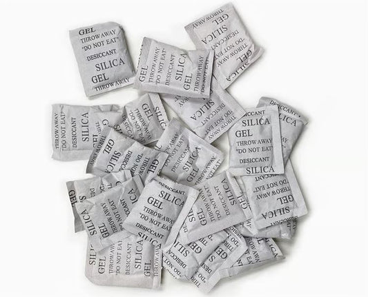 سلیکا جیل پیکٹ 2 گرام - نمی جذب کرنے والے ڈیسیکینٹ سیچٹس