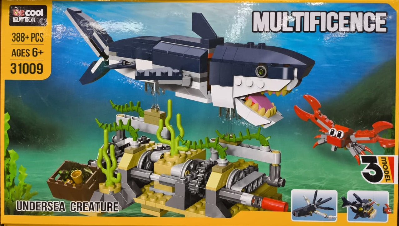 Undersea Creature 3-in-1 Building Set | 388+ Pcs | Ages 6+ - 31009