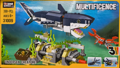 Undersea Creature 3-in-1 Building Set | 388+ Pcs | Ages 6+ - 31009
