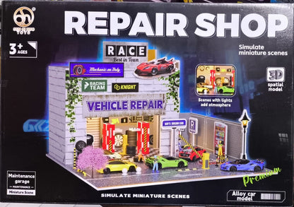Metal Repair Shop Maintenance Garage DIY Model Kit