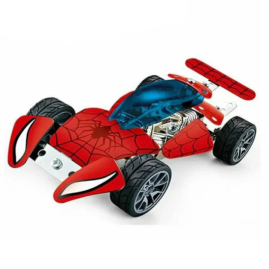 Hot Wheel Spider-Man Metal Assembly Blocks – 117 Pieces with Bonus Die-Cast Car