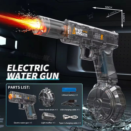 Electric Water Gun – Case Ejection Shark MK | Automatic Water Blaster for Kids & Adults