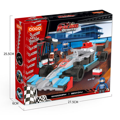 GOGO Racing Pioneer Formula Car Building Blocks Set – 288 Pieces - 3457